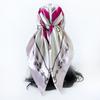 90cm Silk Scarf Headscarf Classic Scepter Print Silk Scarf Women's Satin Square Scarf Shawl