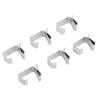 50pcs 0.9x0.6in/0.8x0.6in Gutter Hooks Stainless Steel Outdoor Light Clips Home Decoration