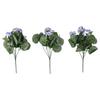 Indoor Decor Artificial Geraniums Indoor Setting Quality Silk Material Realistic Design For Home For Living Space