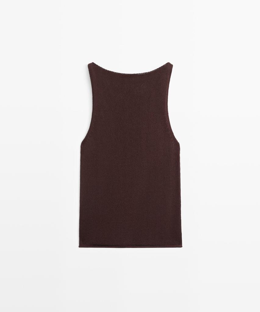 Masimodutti Fine Knit Halterneck Top
