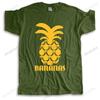New Unisexs t shirt black tops for Popular Short Sleeve Crewneck Cotton Yellow Pineapple Fruit Unisex Boy T Shirts 3XL Group Dress