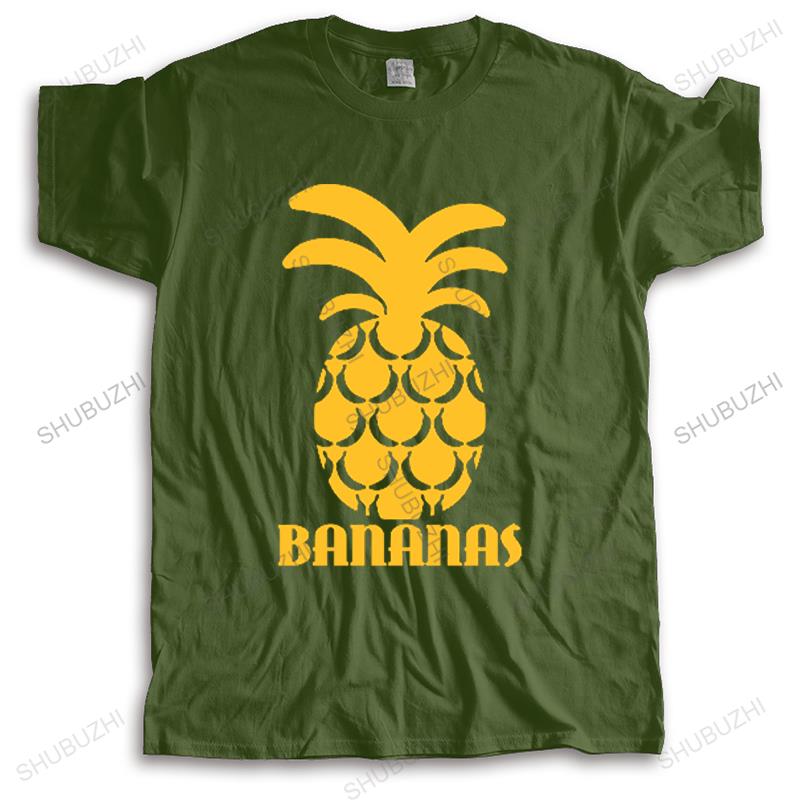 New Unisexs t shirt black tops for Popular Short Sleeve Crewneck Cotton Yellow Pineapple Fruit Unisex Boy T Shirts 3XL Group Dress
