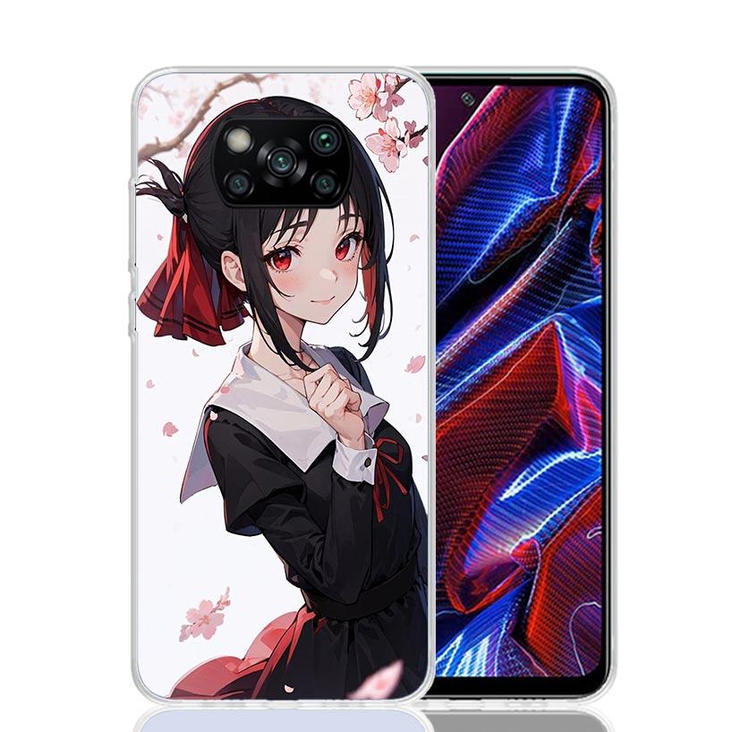 Kaguya Sama Shinomiya Phone Case For Xiaomi Poco X7 X6 X5 Pro F7 Ultra Redmi 15C 15 13 13C 12 12C 10 10A 10C 9 9A 9C 9T Cover Po