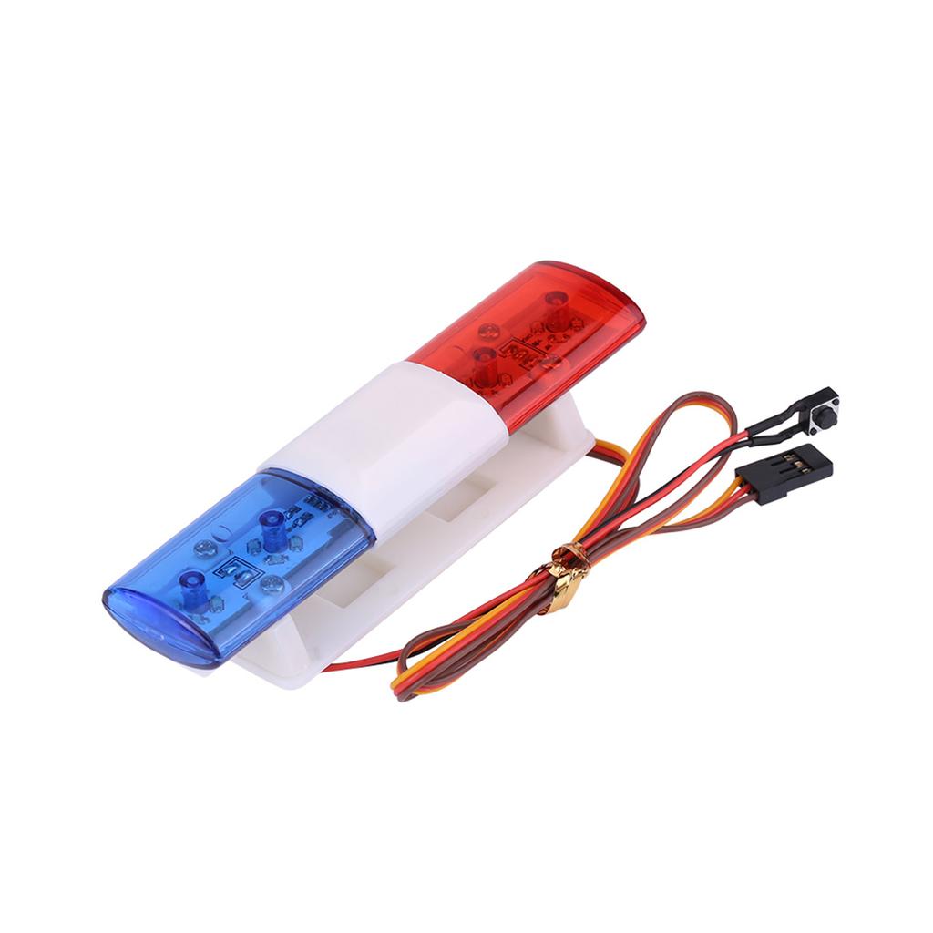 LED Red & Blue Warning Flashing Lights for Remote Control Car Model RC Accessory