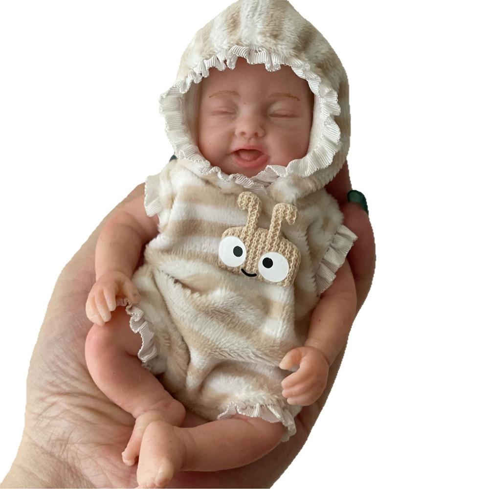 Mini cieta silikona Bebe Reborn meiteņu