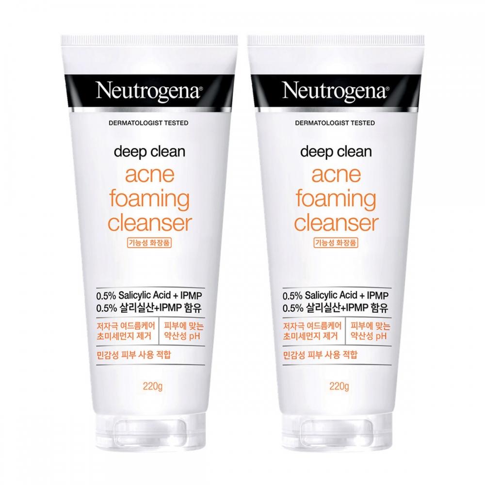 

Neutrogena Очищающая пенка-пенка 220 г х 2