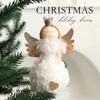 Christmas Angel Girl Plush Ornament With Cute Cartoon Design For Holiday Decor