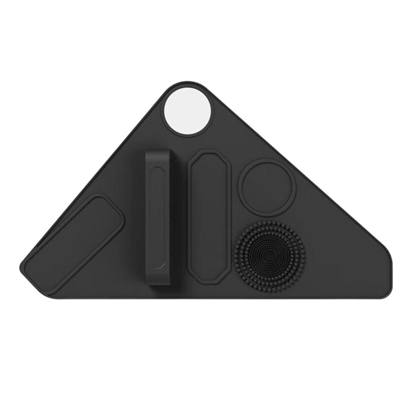 Silikon Make-up Pinselhalter Handgelenkband Multifunktionales Schönheitswerkzeug Mit Reinigungszone Für Kosmetik-Enthusiasten