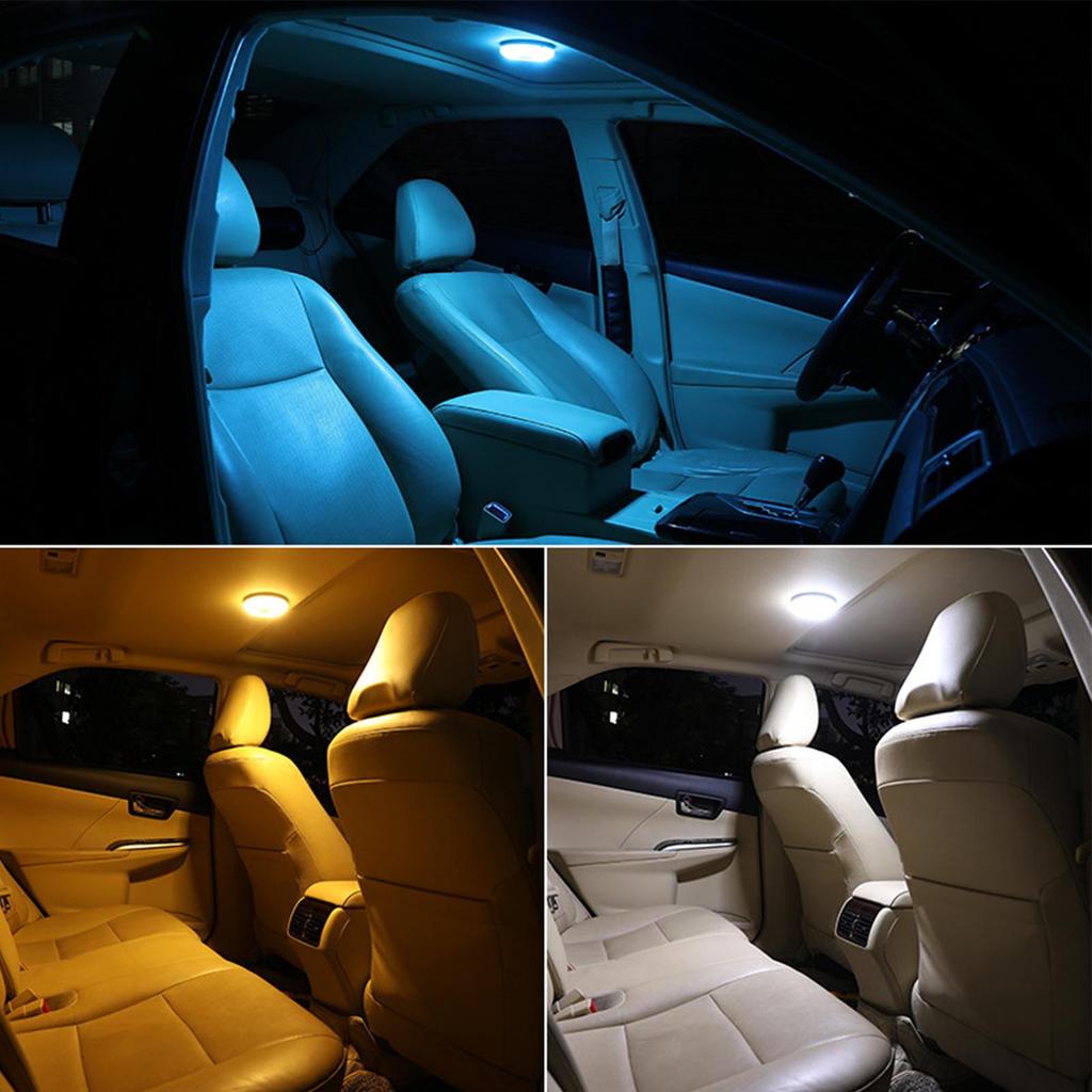Car Interior Reading Light Magnetic USB Rechargeable LED Lamp Front Rear Car Ceiling Light Atmosphere Reading Lights