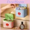 Abs Multipurpose Desktop Storage Box With Snap Closure For Bathroom And Makeup Organization