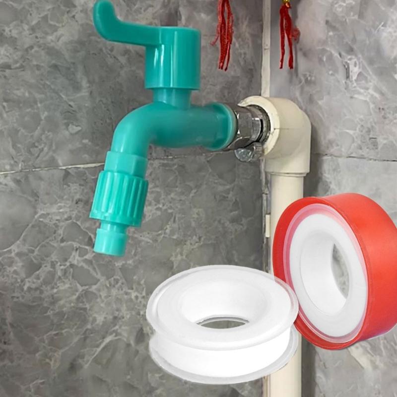 PTFE Water Seal Tape for Plumbing High Temperature Resistant & Corrosion Proof Sealant Tape Efficiency Tape for Home Use
