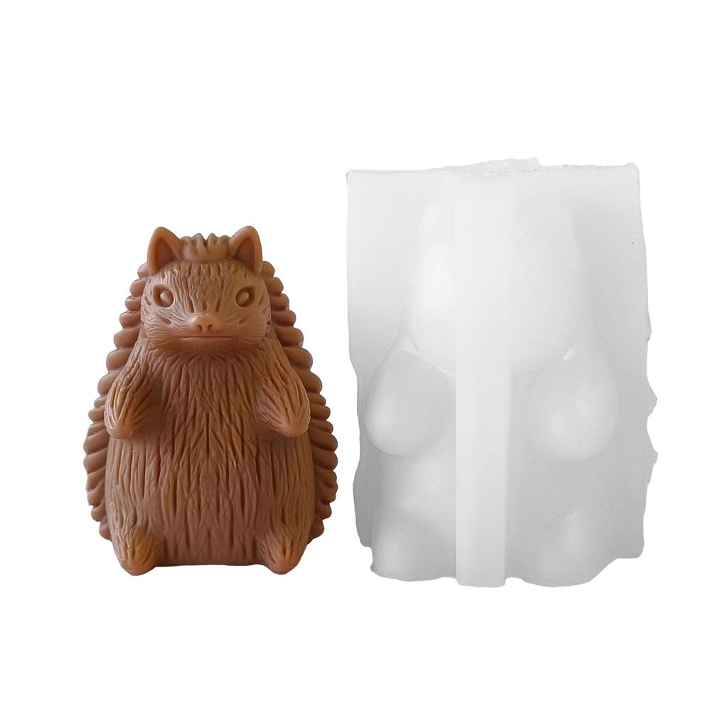 Elegant Home Decoration Sturdy Silicone Mould Portable Accessory for Hedgehog Candle Holder Handmade Craft Supplies Tool