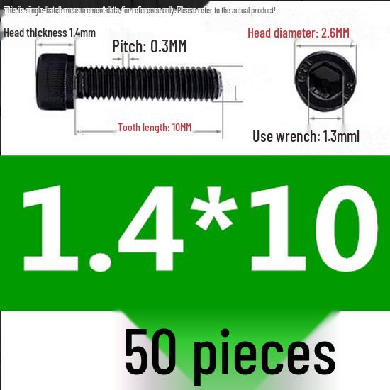 High-Strength Grade 12.9 Internal Hex Head Screws M1.4-M20