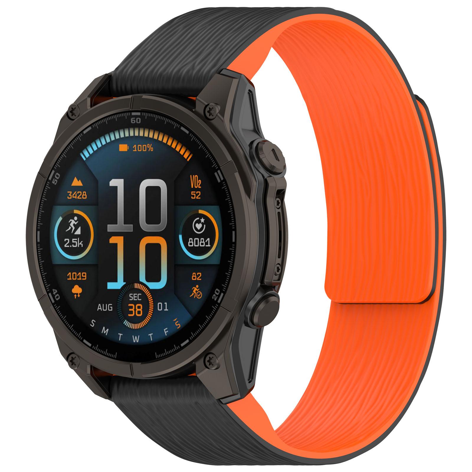 

20/22/26mm Magnetic Strap For Garmin Tactix8 51/47/43mm Fenix 8/E Quatix8 Quick Fit Bracelet Band For Instinct 3/Forerunner 970 Quick Fit 26mm