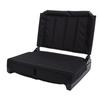  , foldable, portable stadium seat with ergonomic lumbar support, 5   angles, quick folding, carrying strap, iron and