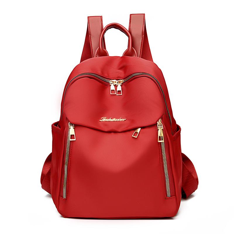 Women's Fashion Casual Nylon Bag Lightweight Women's Travel Backpack Trendy College Student School Bag Backpack