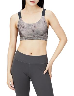 Light Support Earth Sports Yoga Women's Bra, SD748, Studio, Alumina/Carbon (HC3720), M-B (AA-B Cup)