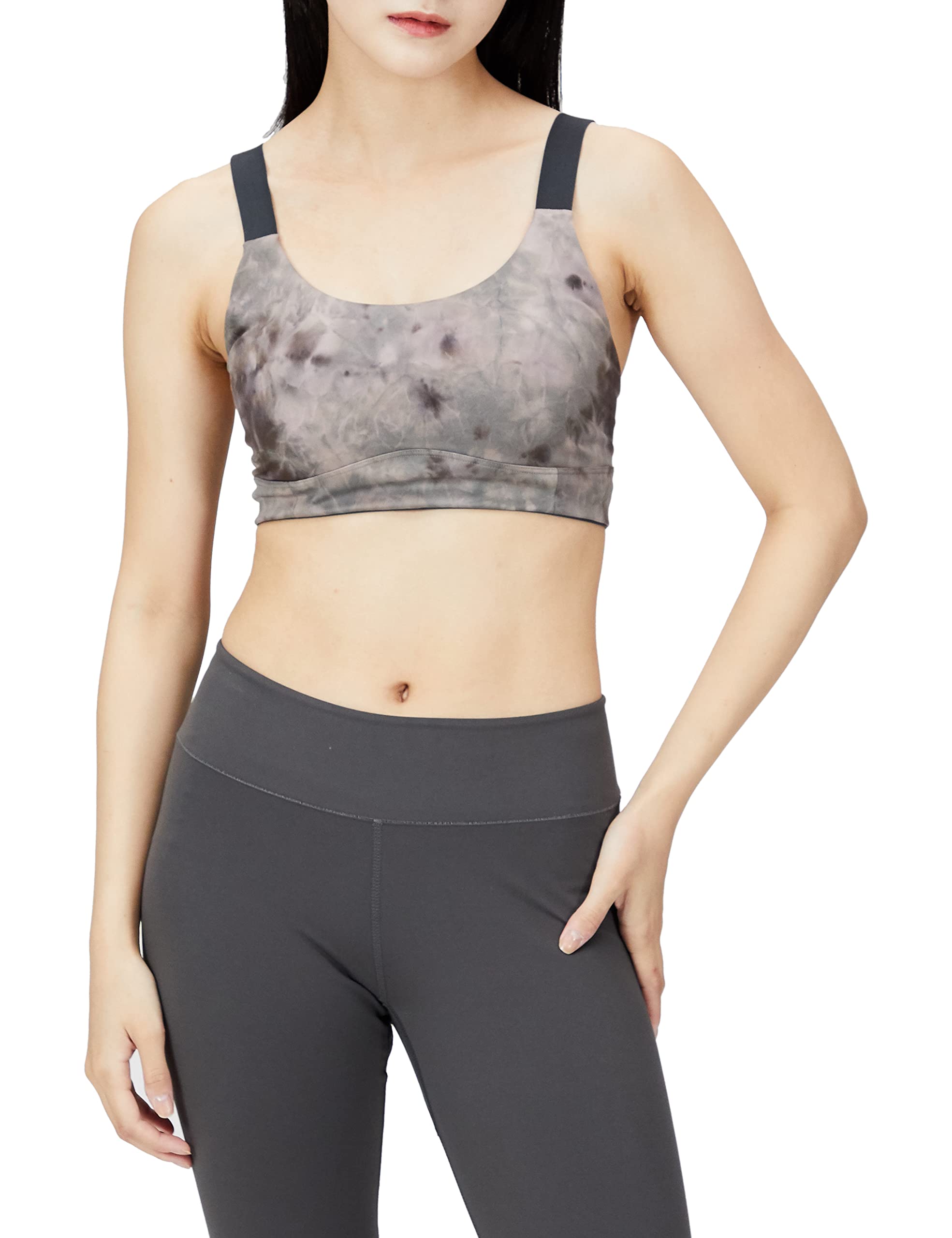 

Adidas Light Support Earth Sports Yoga Women s Bra, SD748, Studio, Alumina/Carbon (HC3720), M-B (AA-B cup)