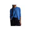 Polo Ralph Lauren Solid Color Logo Embroidered Long Sleeve Knit Top Women tops Blue WMPOSWENDW20368-400