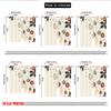 2pcs 2D Flat Printing Merry Christmas Curtains Christmas Ornament Holly Festive Digital Printed Polyester Drapes Birthday Party