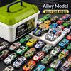 10/30/50Pcs Random Mini Alloy Car Model Diecast Cars Toys With Storage Box Christmas Gift For Kids Sliding Inertia Vehicle Toys