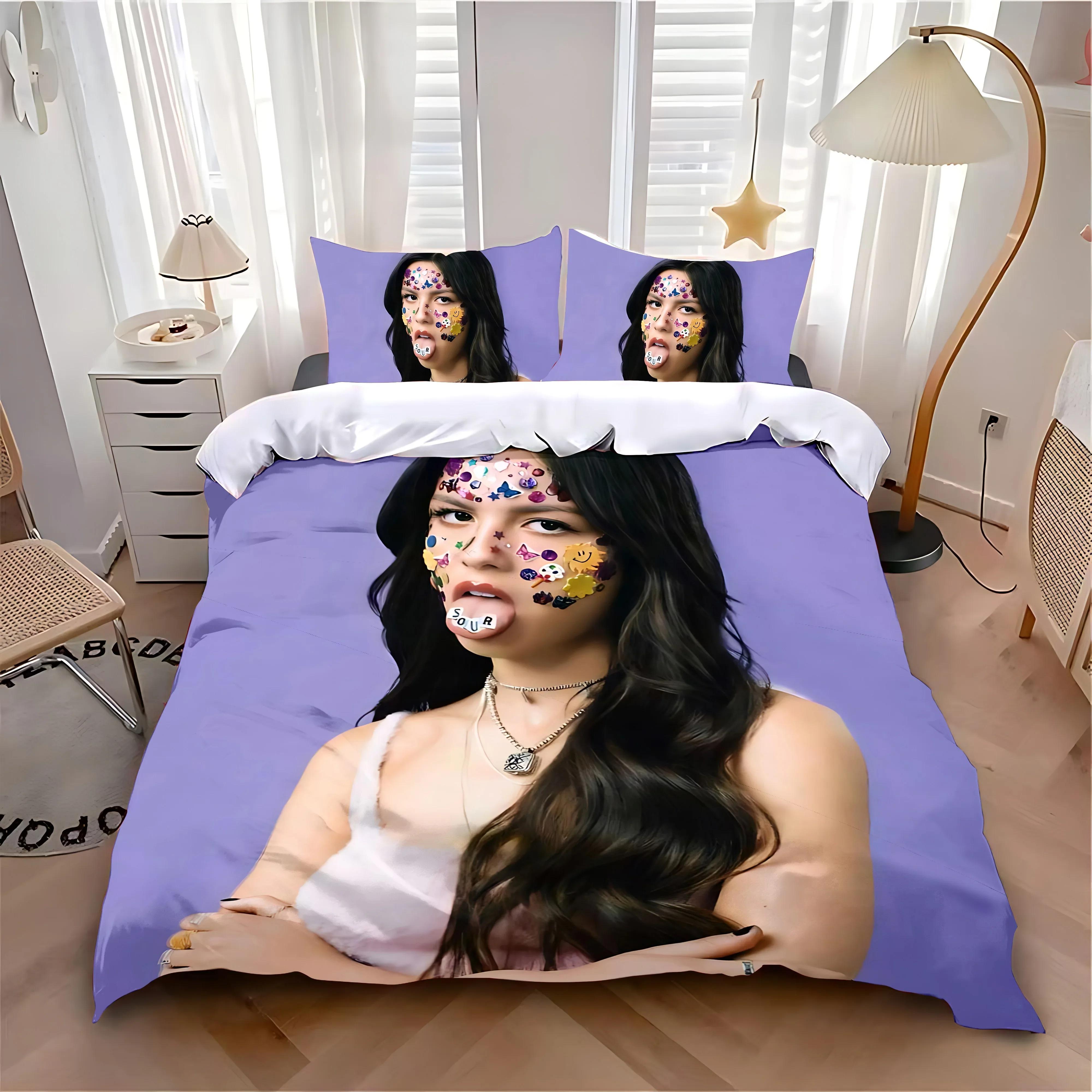 Jessica Chen Unisex Duvet Cover Pillowcase Bedding Set Hot O-Olivias R-Rodrigos Adult Boy Girl Bedroom Decoration Single Double Large Size