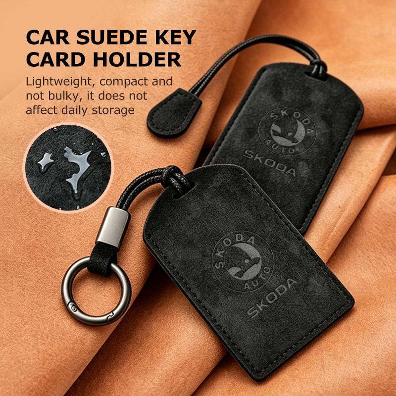 For Skoda Car Remote Cover Key Card Bag Shell Protector Accessorie Kodiaq Fabia Kamiq Karoq Octavia 2 3 Rapid Scala fxdj44