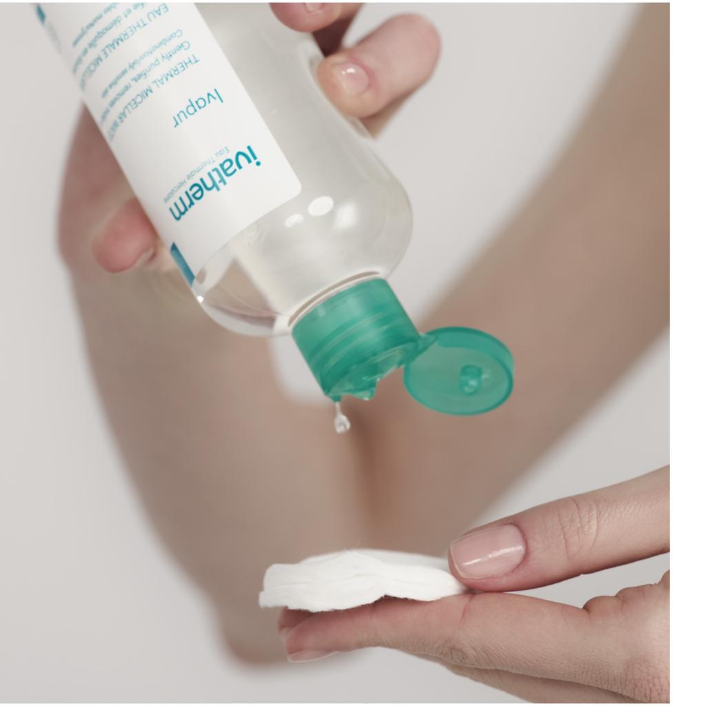 Ivapur Ivatherm Micellar Water 250ml - Cleansing Lotion for Mixed, Oily, Acne-Prone Skin - Deep Cleansing & Hydration