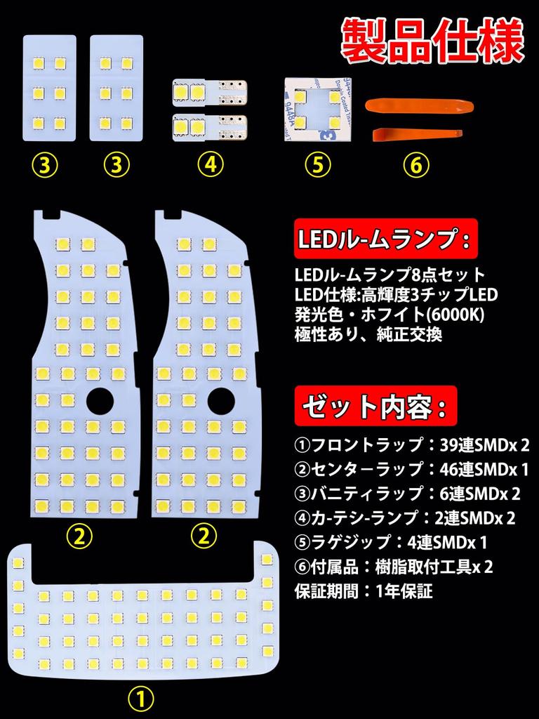 Briteye Toyota Prius LED Room Lamps for Prius 30 Prius 40 and Prius Alpha for Easy Super Bright LED Series, Series, (ZVW30/ZVW40/ZVW41).