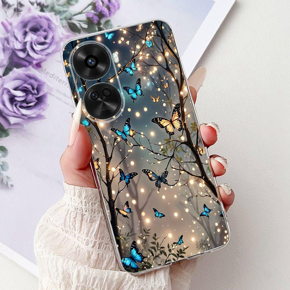 For Huawei Nova 11 SE BON-AL00 Case For Huawei Nova 12 SE Cover BNE-LX1 Luxury Butterfly Love Fashion Flowers Cool Lion Painted
