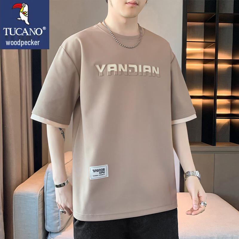 TUCANO Men s Summer Fashion Crew Neck Short Sleeve T-Shirt 3XL
