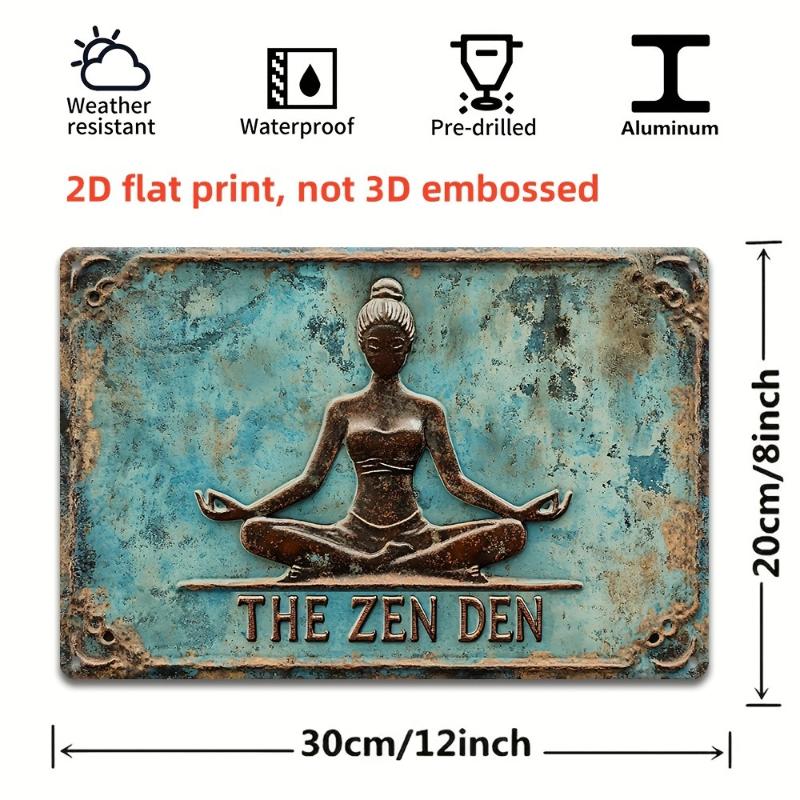 Vintage Clown Metal Sign 7.8" Round Aluminum Wall Art Humorous Bathroom Decor Bar Cafe Beach House