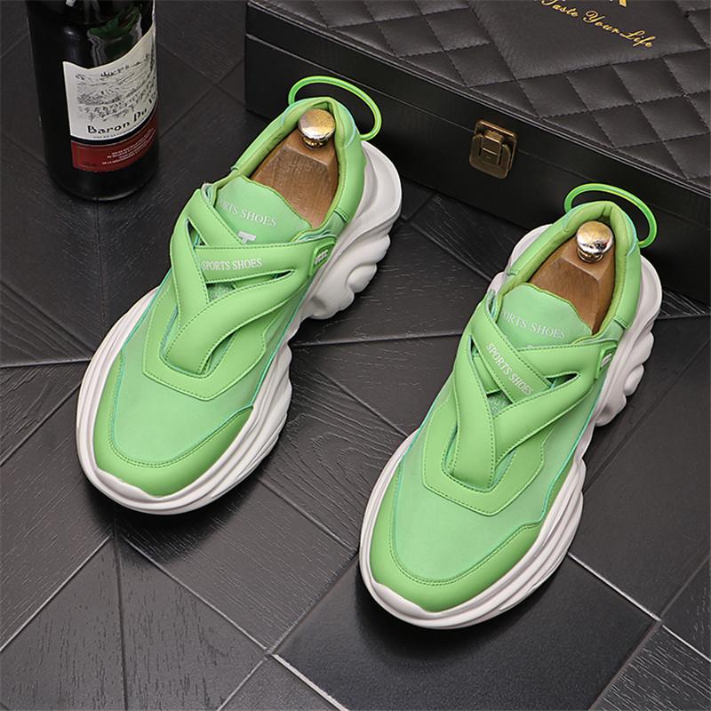 

2024 Мужская модная повседневная обувь Износостойкая мужская спортивная обувь Летние дышащие дезодорирующие мужские кроссовки Zapatos Hombre 38 зелёный