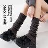 Solid-color Knitted Stocking, Woolen Socks, Pile Socks, Socks for The Lower Legs, Mid-calf Socks, Long Socks
