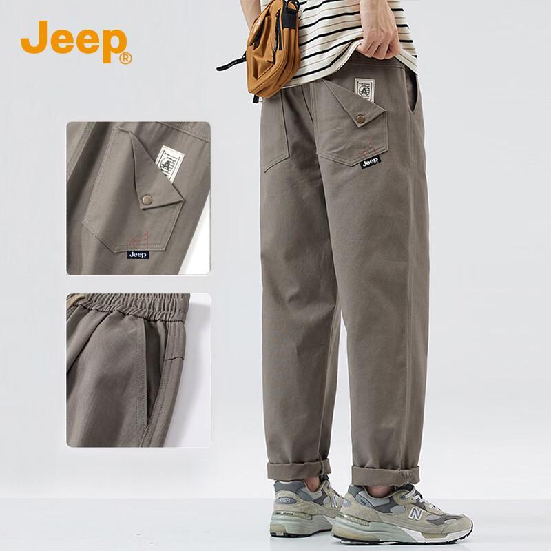 JEEP Men's Loose Straight-Leg Cargo Pants