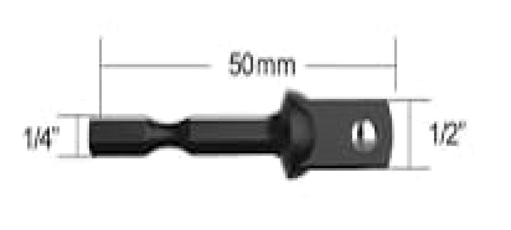 Makita Socket Adapter for Electric Hex 13mm Groove for Impact Drivers Drills, 1/2" Drive, B-54695, 6.35mm Shank, (Japanese Specification), [Used]