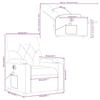 VidaXL Fauteuil Inclinable de Massage Électrique, Chaise de Relaxation avec Dossier et Repose-pied Réglables, Siège de 3204702
