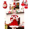 Kids Xmas Outfit Boys Girls Santa Claus Cosplay Costume Christmas Clothes
