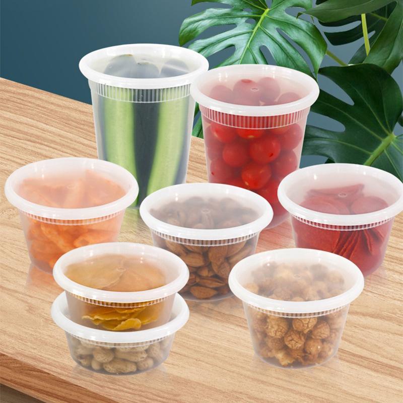 10Pcs Food Storage Box With Lid Clear Food Grade Bpa-Free Freezer Microwave Safe Meal Prep Deli Takeaway Food Packing Container