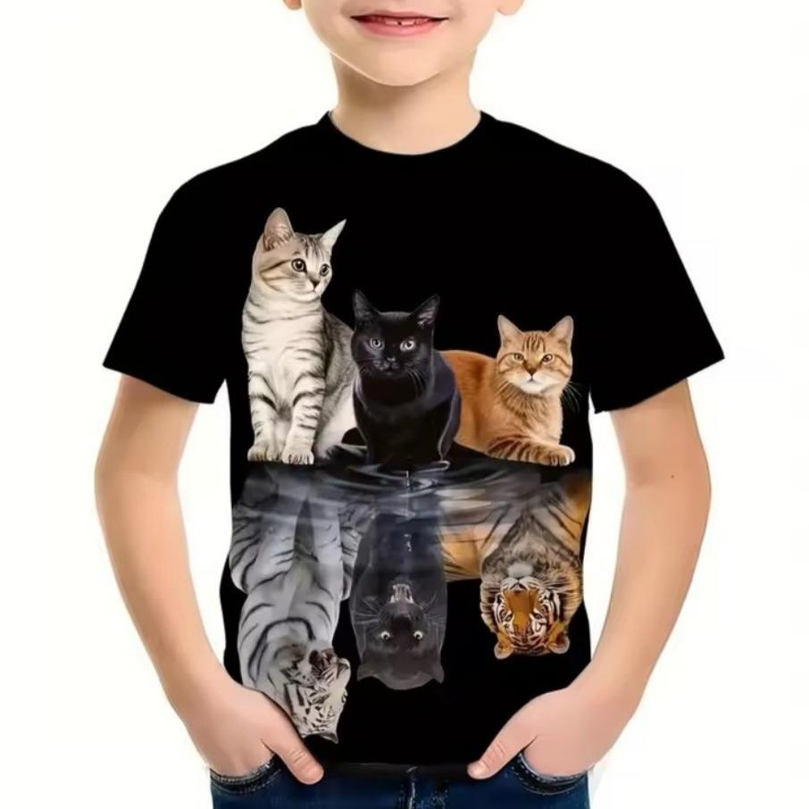 4-15 Years Old T Shirts Flag Comfortable Polyester Boys Girls Children Long Sleeve T-Shirt Cartoon 3D Printed T Shirt Kids Clothing