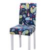Printed Chair Cover Elastic Kitchen Seat Cover Stretch Spandex Chair Covers for Dining Room Wedding Hotel Banque… More