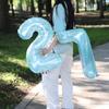 Jelly Blue Number Balloons 0-9 Birthday Wedding Party Decora for Adult Child Birthday Baby Shower Party DIY Photo 32inch Balloon