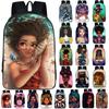 Afro-Afrikanische Schönheit Schwarze Prinzessin Wasserdichter Schulrucksack Mit Verstellbaren Schultergurten