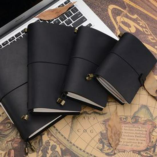 A5 Genuine Leather Retro Loose-Leaf Notebook with Crazy Horse Leather – Office Business Journal Diary