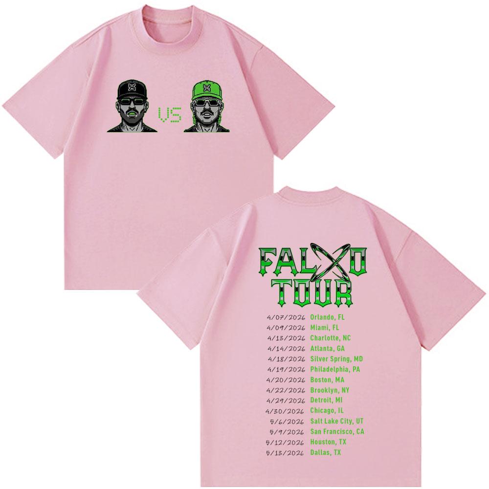 Rapper Feid Ferxxo Tour 2026 Graphic Tshirts Unisex Unisex Fashion Loose T Shirt Shortsleeved Hiphop Cotton Casual Tshirts Tops