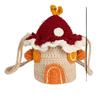 Knit Water Bucket Bag With Interior Pouch For Daily Casual Use