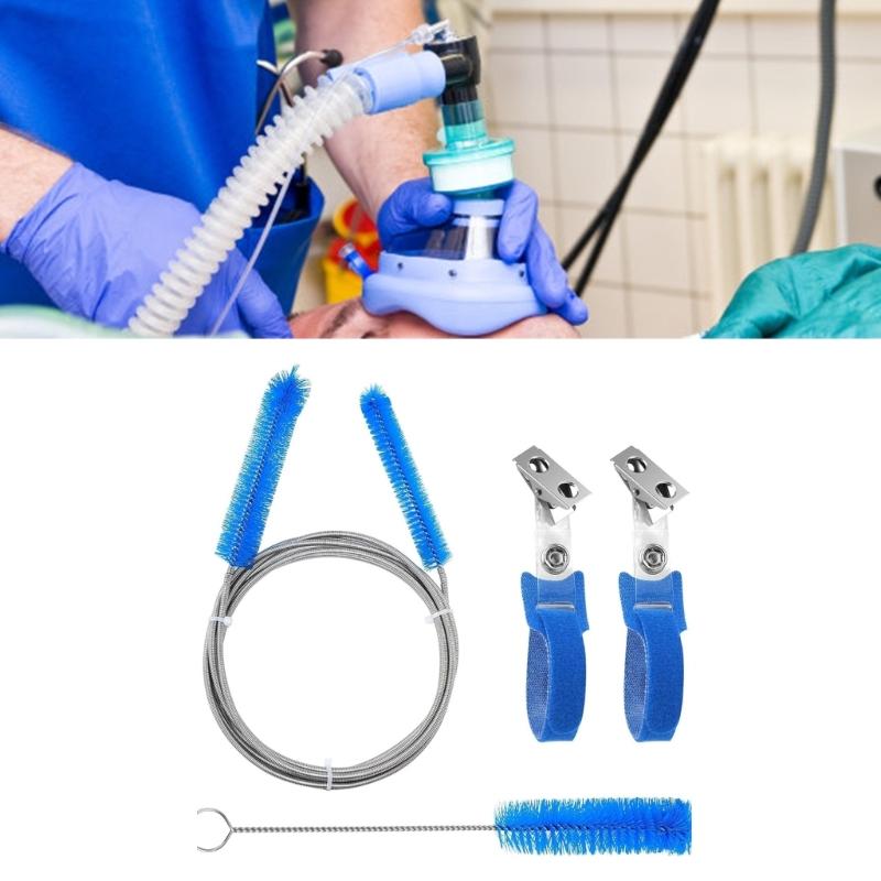 4PCS Ventilator Equipment Cleaning Kits with Long and Short Brushes for Enhancing Hygienes of Machine Tube Maintenance