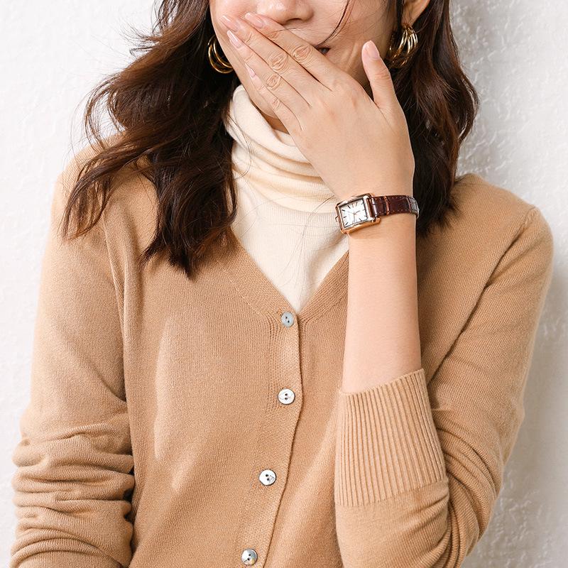 Women's Autumn/Winter 2024 Knit Cardigan Coat - Loose Fit Sweater Outerwear