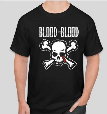 Blood for Blood T-shirt Maglietta Band Rock Musica Teschio Hard Core Thrash musica