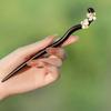 Vintage Black Wooden Flower Tassel Hair Stick for Women  New Chinese Style Hairpins Hair Chopsticks Hair Accessories Gift